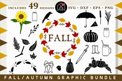 Fall | Autumn Graphic SVG Bundle - VB19 - Craft House SVG