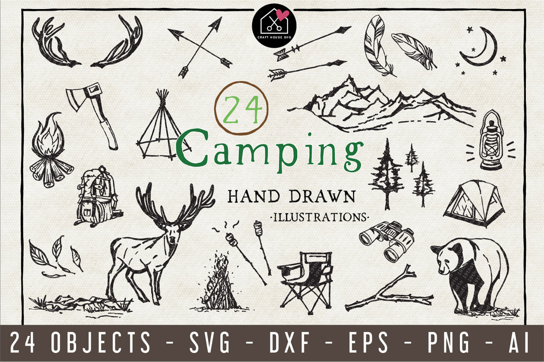 Camping Illustration Pack - VB6