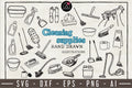 Cleaning Supplies Illustration Pack - VB8 - Craft House SVG