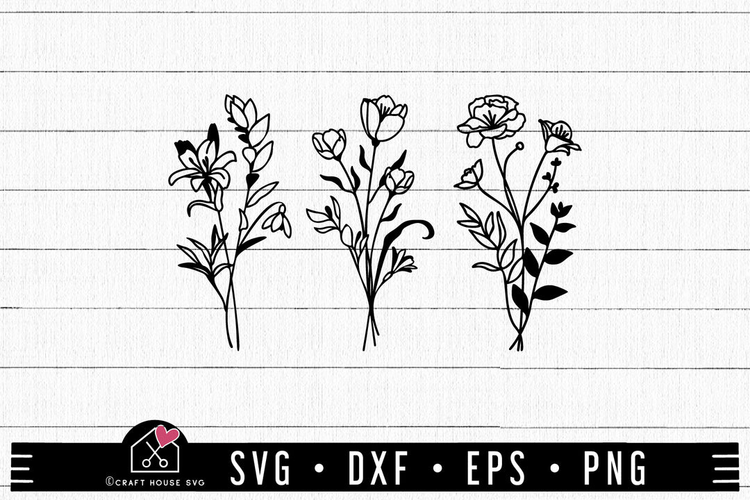 Wildflower Bouquet SVG | MF