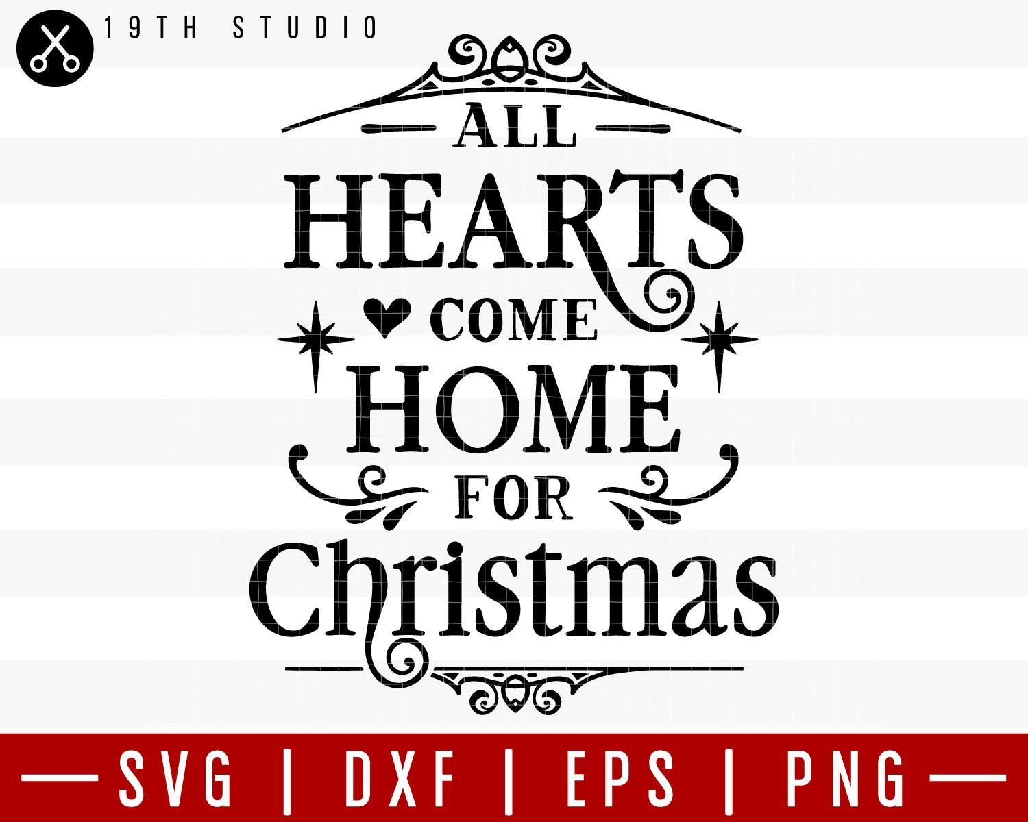 All hearts come home for Christmas SVG | M36F1 Craft House SVG - SVG files for Cricut and Silhouette
