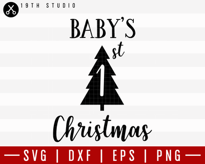 Baby's First Christmas SVG | M21F5 Craft House SVG - SVG files for Cricut and Silhouette
