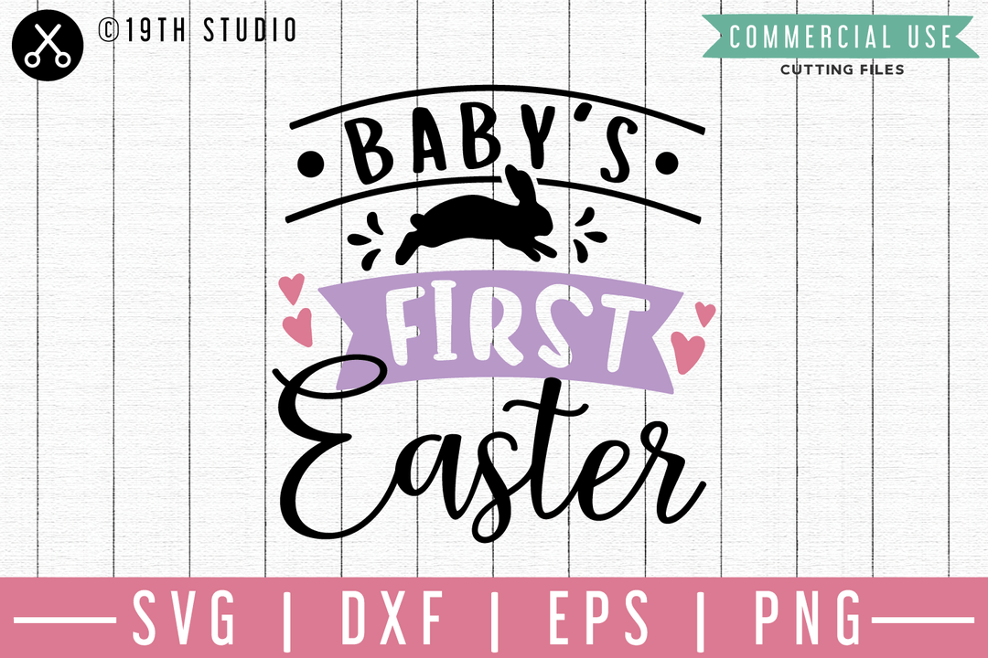 Babys first Easter SVG | M46F | An Easter SVG cut file Craft House SVG - SVG files for Cricut and Silhouette