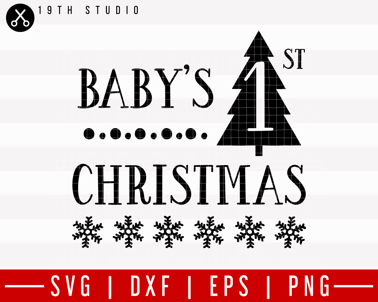 Baby's Fitst Christmas 2 SVG | M21F6 Craft House SVG - SVG files for Cricut and Silhouette