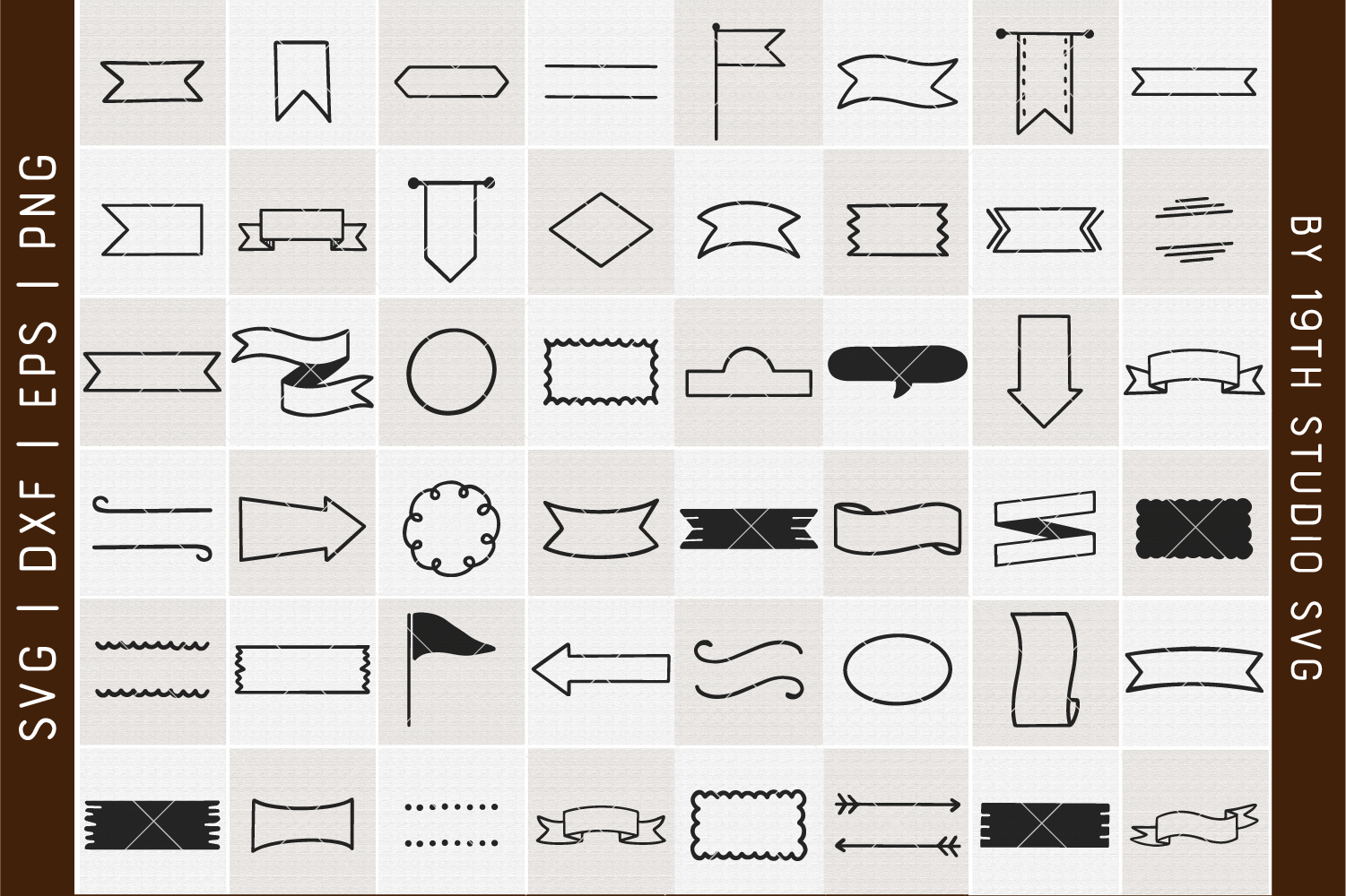 Banners Illustration Bundle | VB42 Craft House SVG - SVG files for Cricut and Silhouette