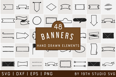 Banners Illustration Bundle | VB42 Craft House SVG - SVG files for Cricut and Silhouette