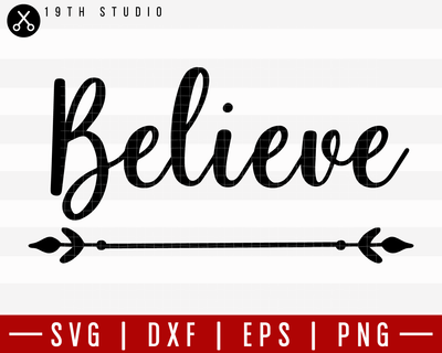 Believe SVG | M21F7 Craft House SVG - SVG files for Cricut and Silhouette