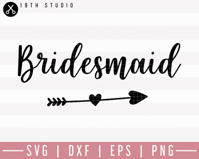 Bridesmaid SVG | M27F6 Craft House SVG - SVG files for Cricut and Silhouette