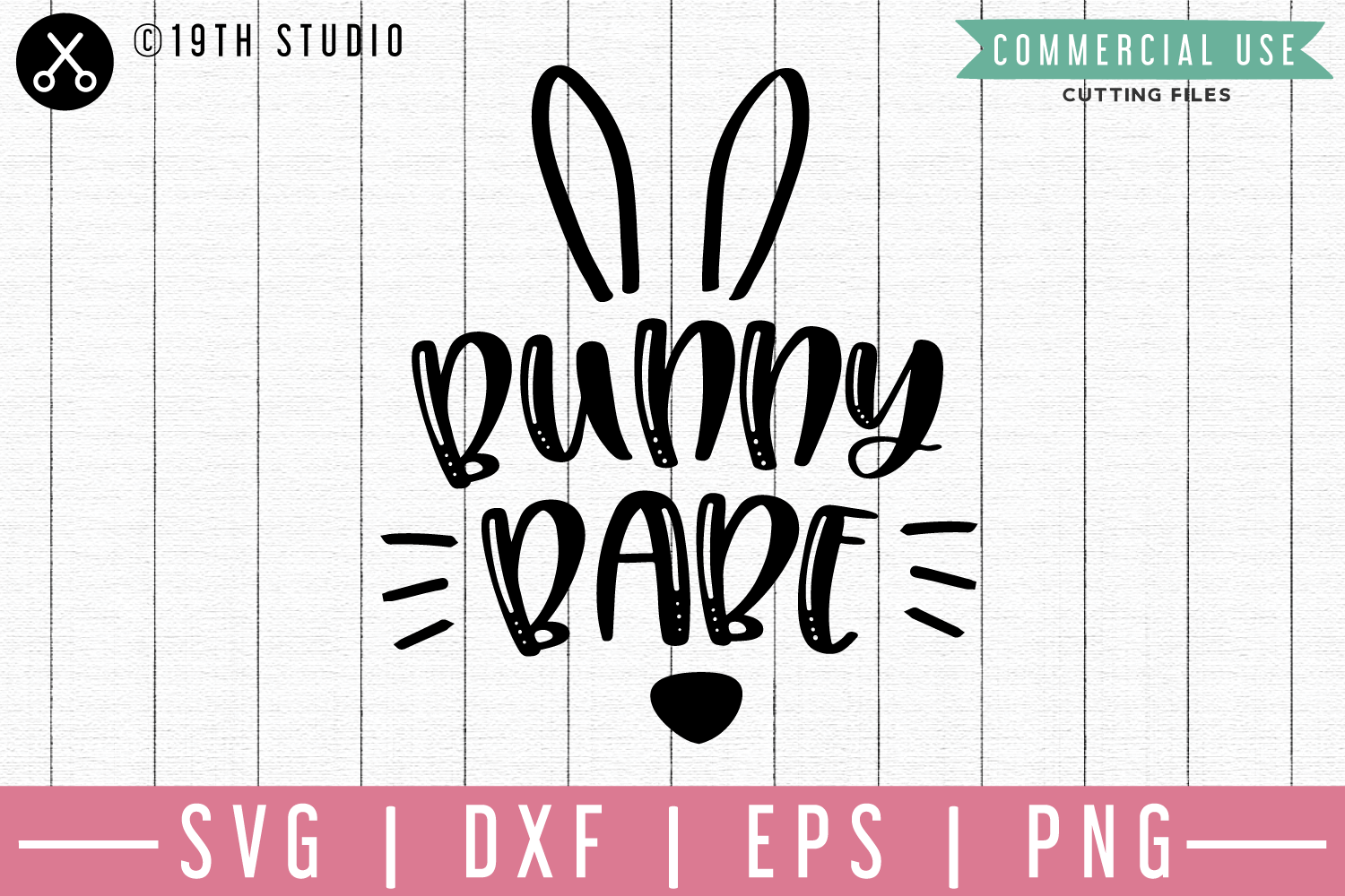 Bunny babe SVG | M46F | An Easter SVG cut file Craft House SVG - SVG files for Cricut and Silhouette