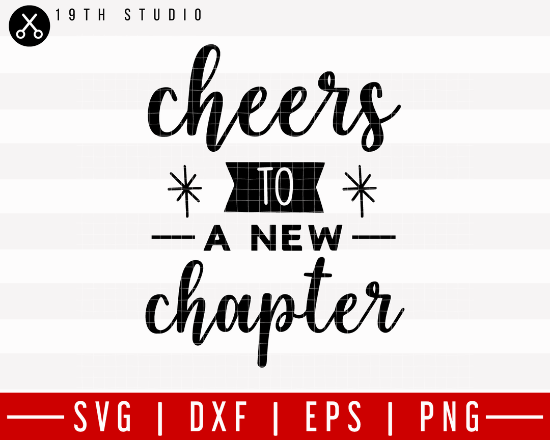 Cheers to a new chaptersvg SVG | M21F12 Craft House SVG - SVG files for Cricut and Silhouette