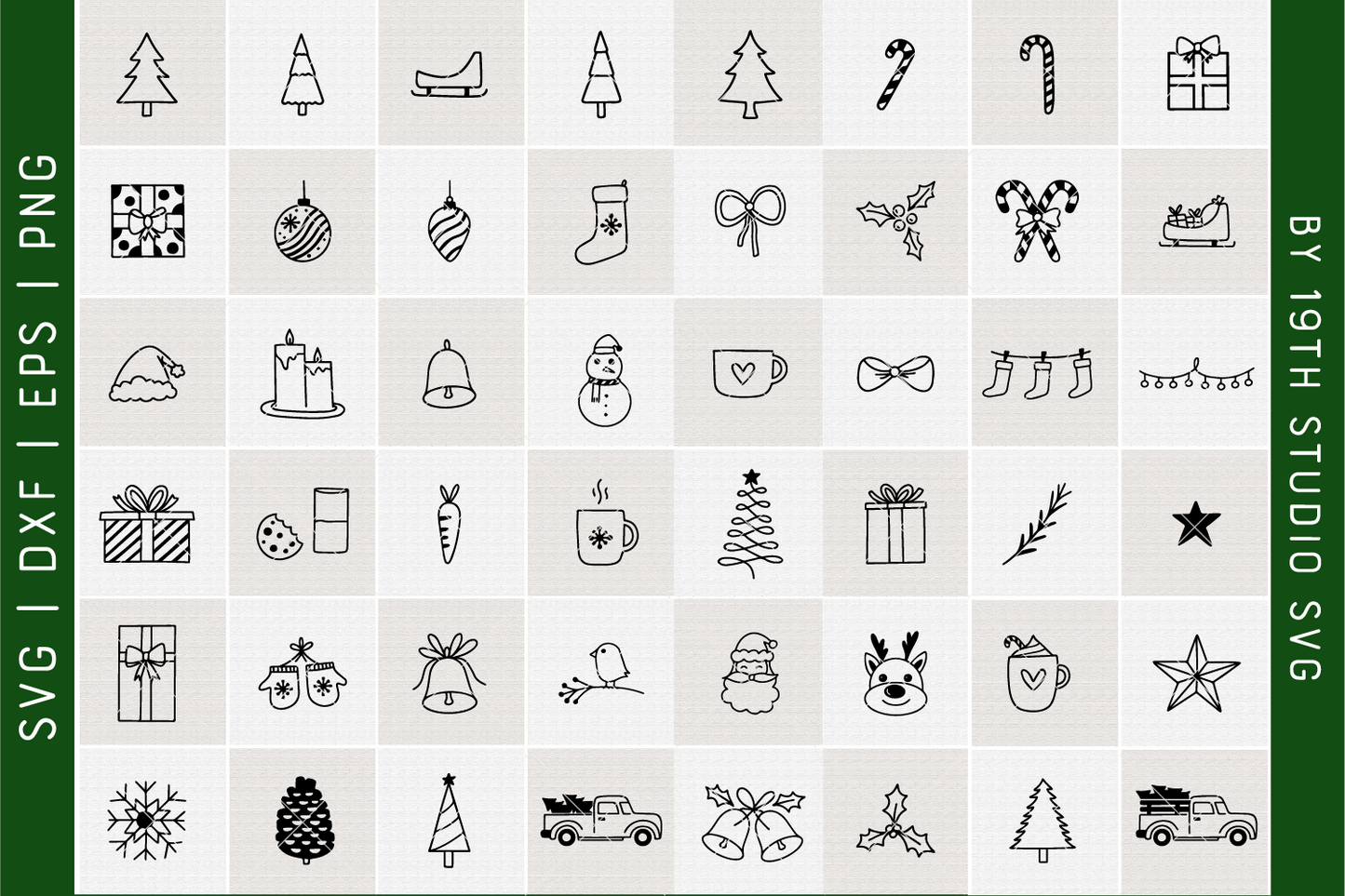 Christmas Illustration Bundle | VB40 Craft House SVG - SVG files for Cricut and Silhouette