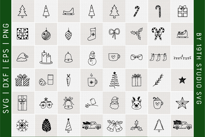 Christmas Illustration Bundle | VB40 Craft House SVG - SVG files for Cricut and Silhouette