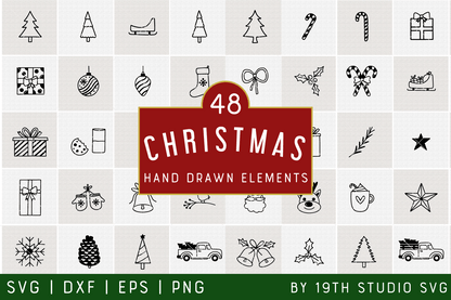 Christmas Illustration Bundle | VB40 Craft House SVG - SVG files for Cricut and Silhouette
