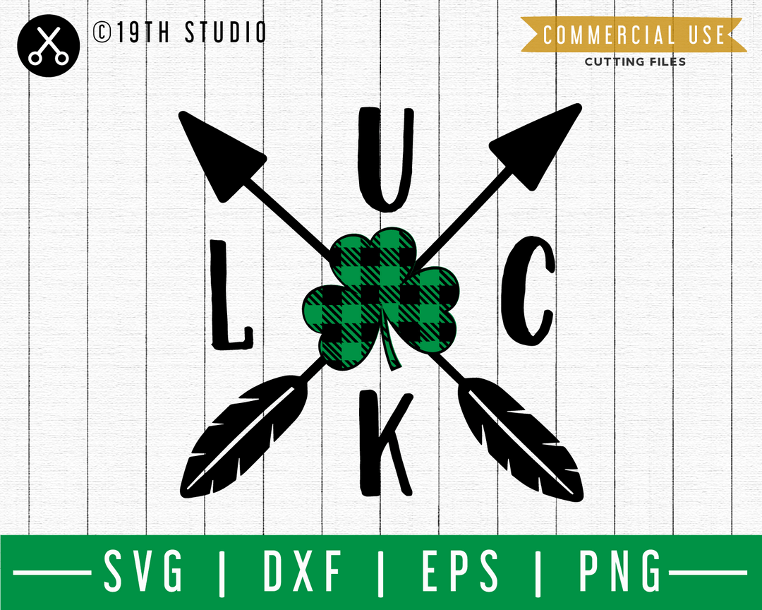Crossed arrow luck SVG | A St. Patrick's Day SVG cut file M45F Craft House SVG - SVG files for Cricut and Silhouette