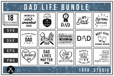 Dad life SVG Bundle - M8 Craft House SVG - SVG files for Cricut and Silhouette