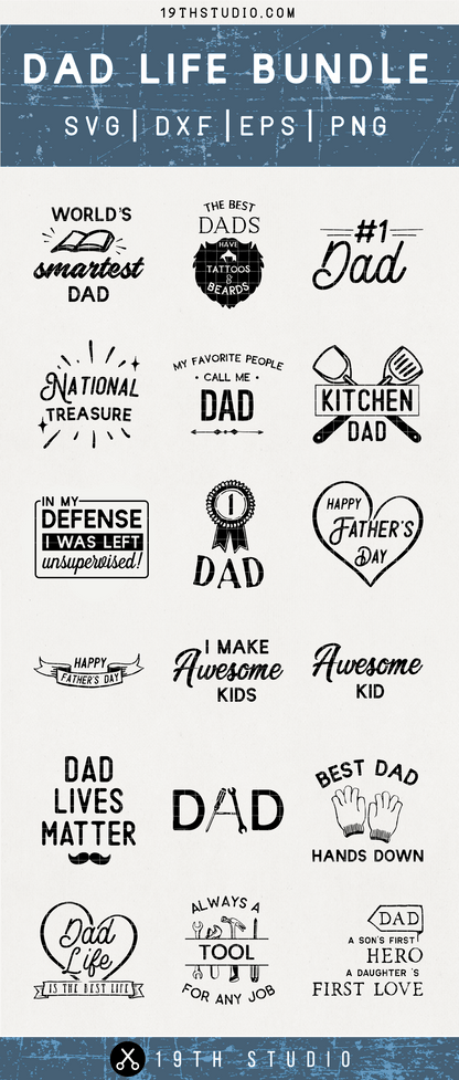 Dad life SVG Bundle - M8 Craft House SVG - SVG files for Cricut and Silhouette