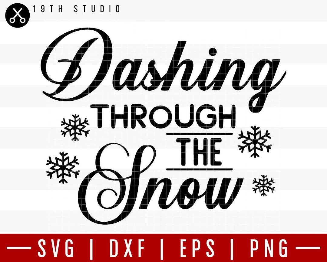 Dashing through the snow SVG | M36F4 Craft House SVG - SVG files for Cricut and Silhouette