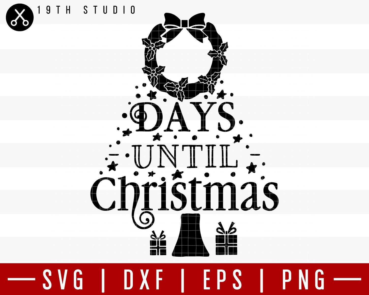 Days until Christmas SVG | M36F5 - Craft House SVG