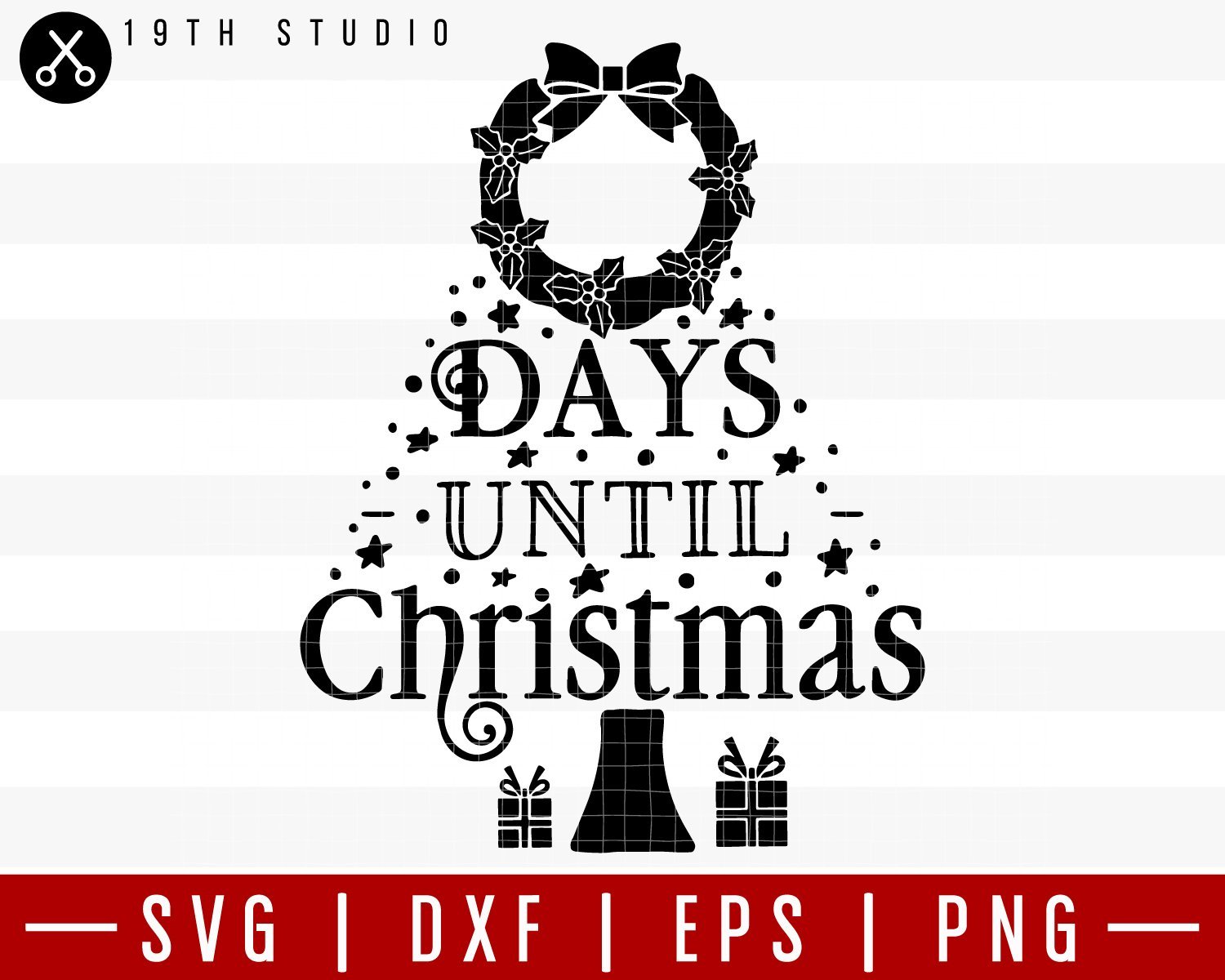 Days until Christmas SVG | M36F5 Craft House SVG - SVG files for Cricut and Silhouette