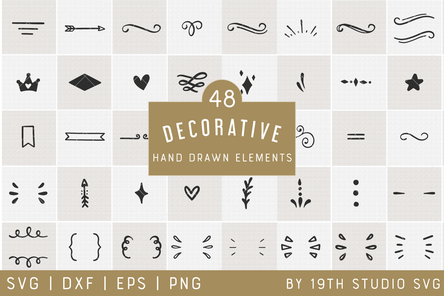 Decorative Elements | VB35 Craft House SVG - SVG files for Cricut and Silhouette