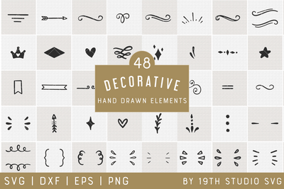 Decorative Elements | VB35 Craft House SVG - SVG files for Cricut and Silhouette