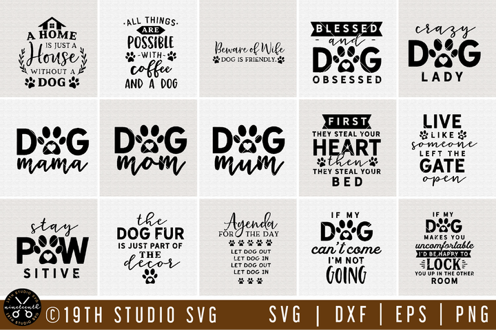 Dog SVG Bundle | MB62 Craft House SVG - SVG files for Cricut and Silhouette