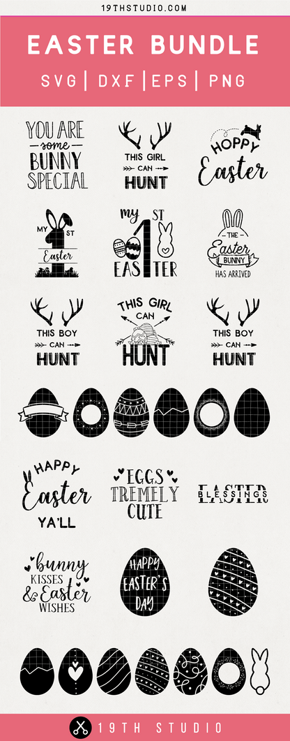 Easter SVG bundle - M9 Craft House SVG - SVG files for Cricut and Silhouette