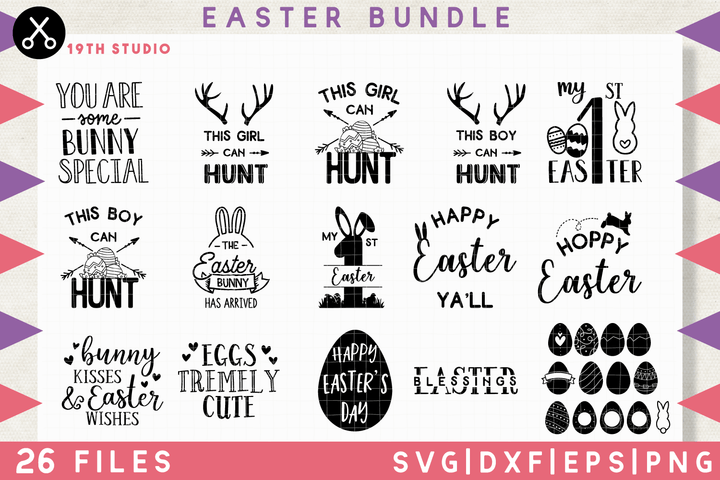 Easter SVG bundle - M9 Craft House SVG - SVG files for Cricut and Silhouette