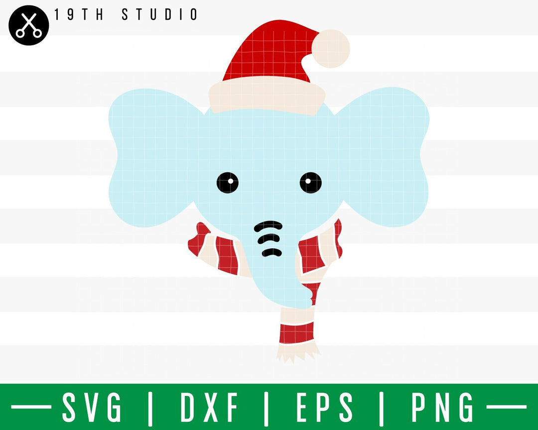 Elephant Chritsmas SVG | M42F4 Craft House SVG - SVG files for Cricut and Silhouette