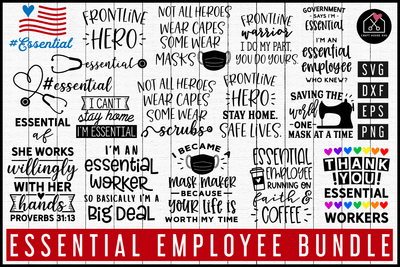 Essential Employee SVG Bundle | MB77 Craft House SVG - SVG files for Cricut and Silhouette