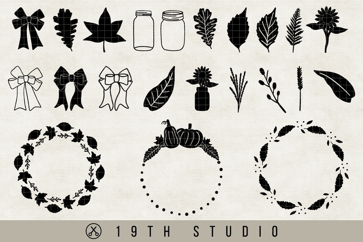 Fall | Autumn Graphic SVG Bundle - VB19 Craft House SVG - SVG files for Cricut and Silhouette