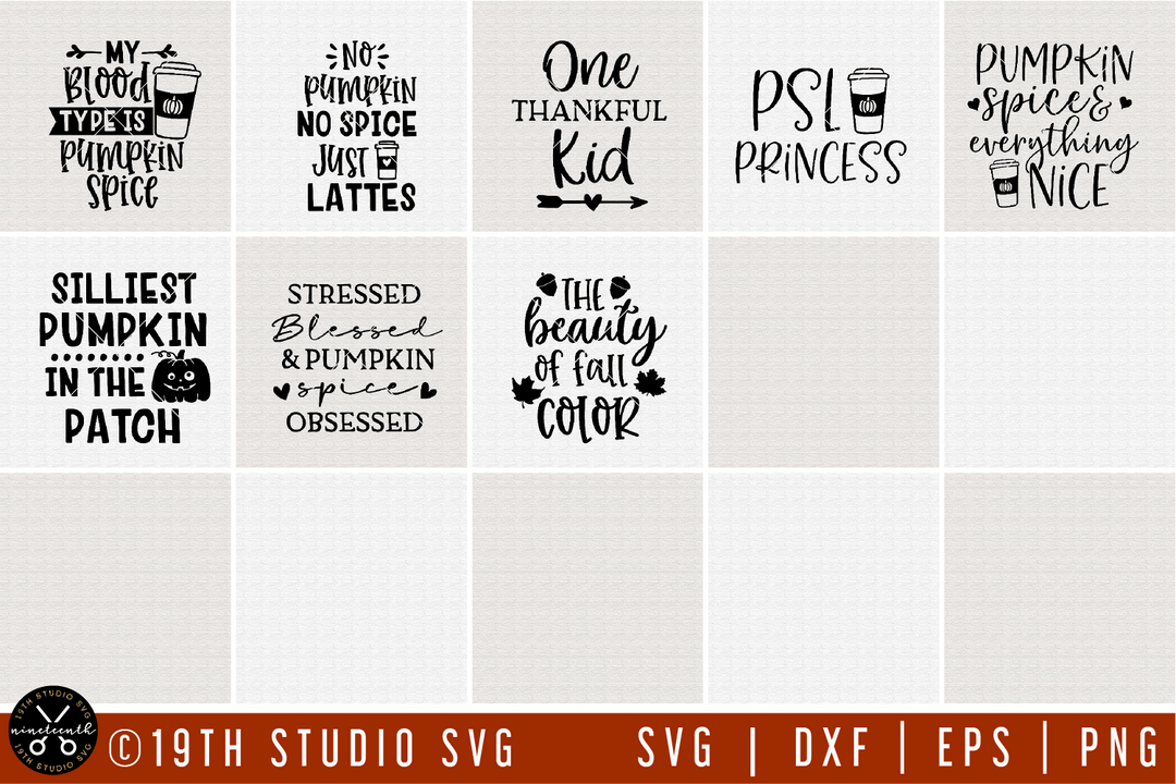 Fall SVG Bundle | MB57 Craft House SVG - SVG files for Cricut and Silhouette