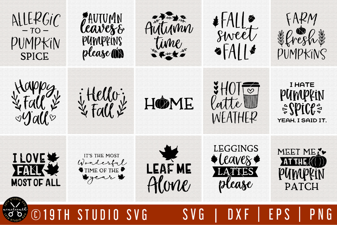 Fall SVG Bundle | MB57 Craft House SVG - SVG files for Cricut and Silhouette