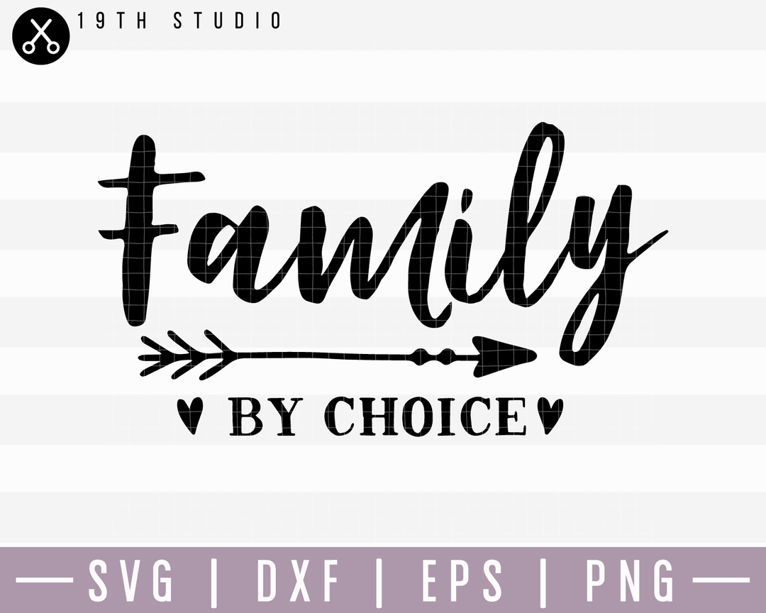 Family By Choice SVG | M15F7 Craft House SVG - SVG files for Cricut and Silhouette