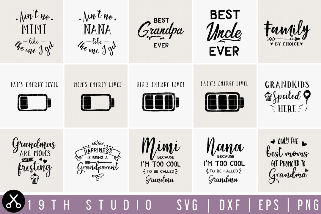 Family SVG Bundle - M15 Craft House SVG - SVG files for Cricut and Silhouette