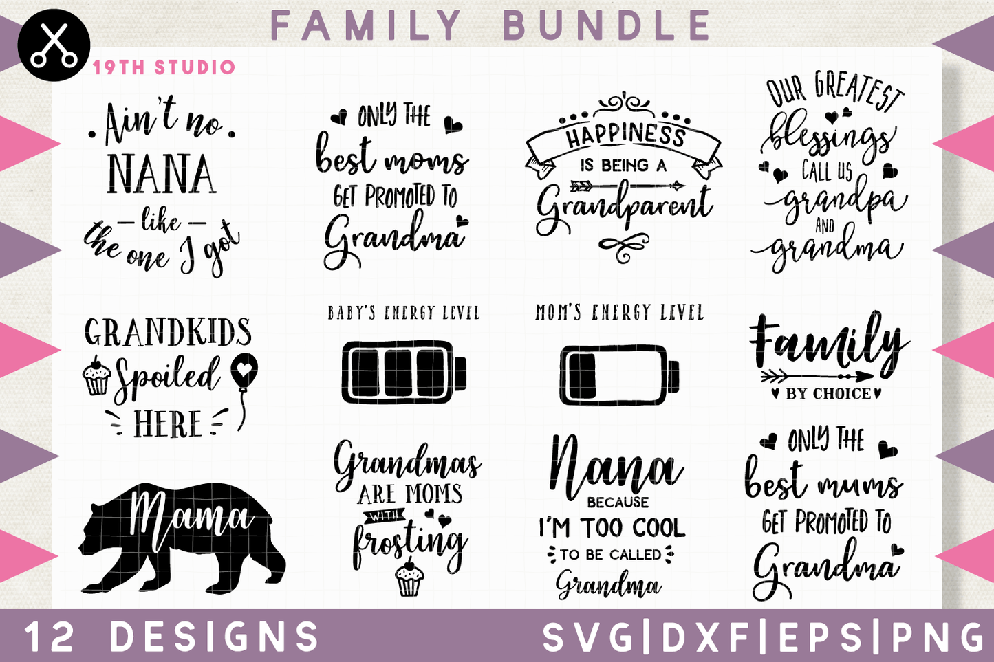 Family SVG Bundle - M15 Craft House SVG - SVG files for Cricut and Silhouette