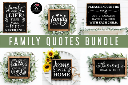 Family SVG Bundle | MB83 Craft House SVG - SVG files for Cricut and Silhouette