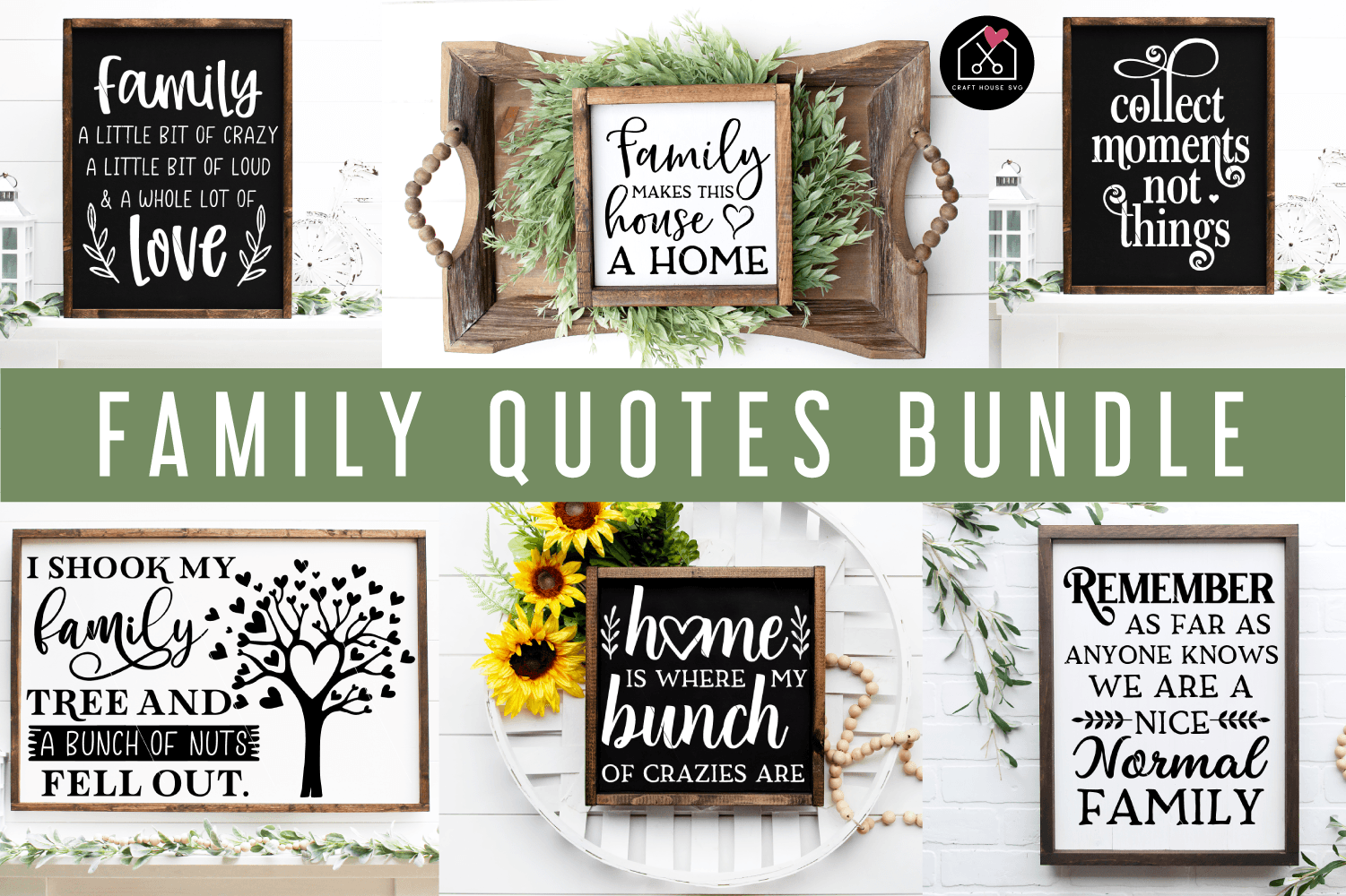Family SVG Bundle | MB83 Craft House SVG - SVG files for Cricut and Silhouette