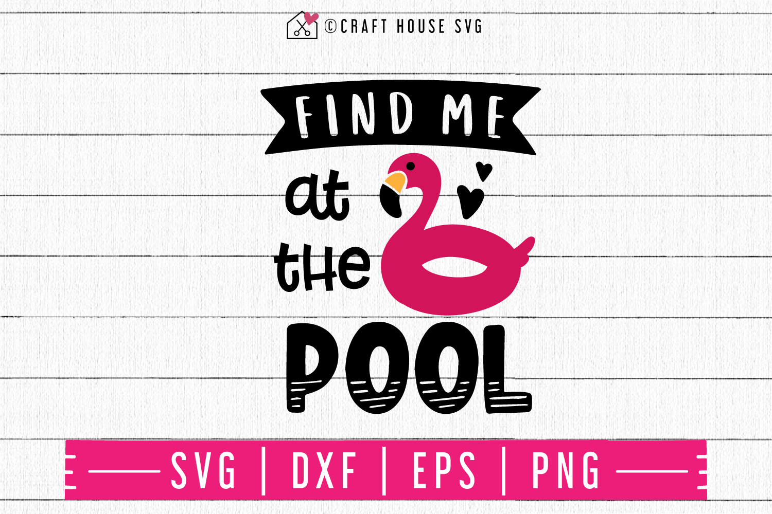 Find me at the pool SVG | M48F | A Summer SVG cut file Craft House SVG - SVG files for Cricut and Silhouette
