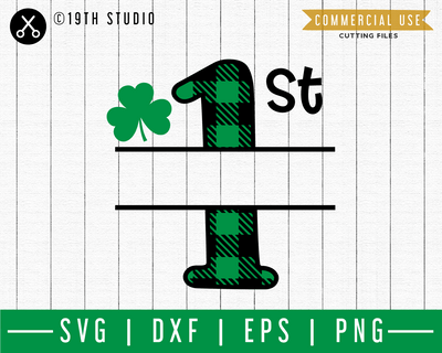 First St. Patrick's Day Monogram Frame SVG | A St. Patrick's Day SVG cut file M45F Craft House SVG - SVG files for Cricut and Silhouette