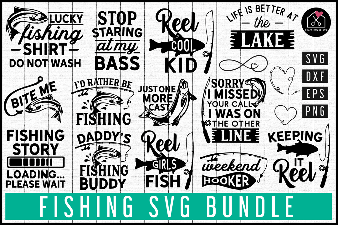 Fishing SVG Bundle | MB78 Craft House SVG - SVG files for Cricut and Silhouette