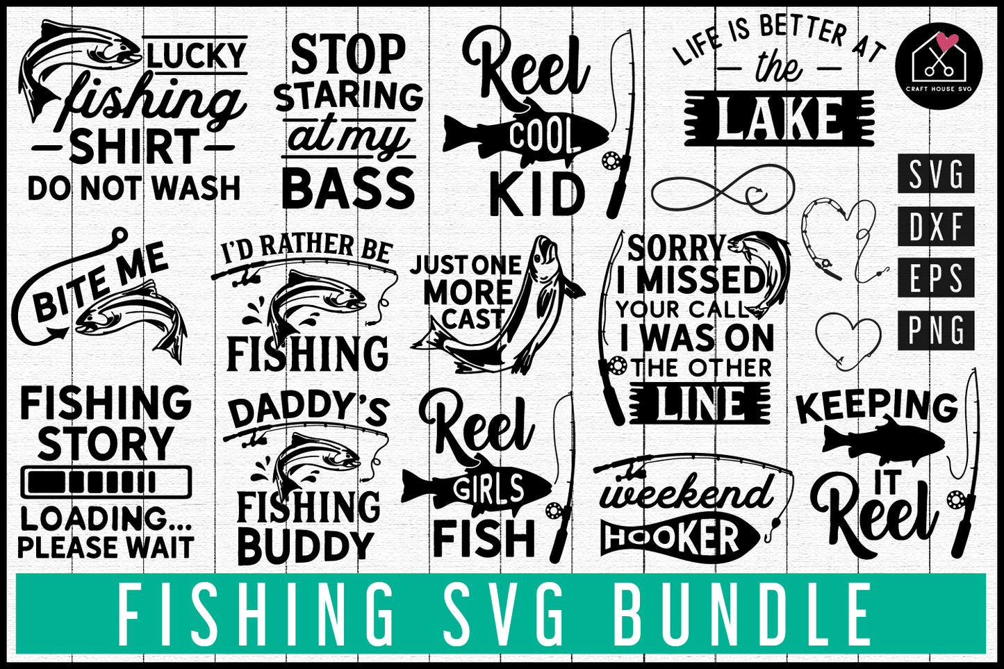 Fishing SVG Bundle | MB78 Craft House SVG - SVG files for Cricut and Silhouette