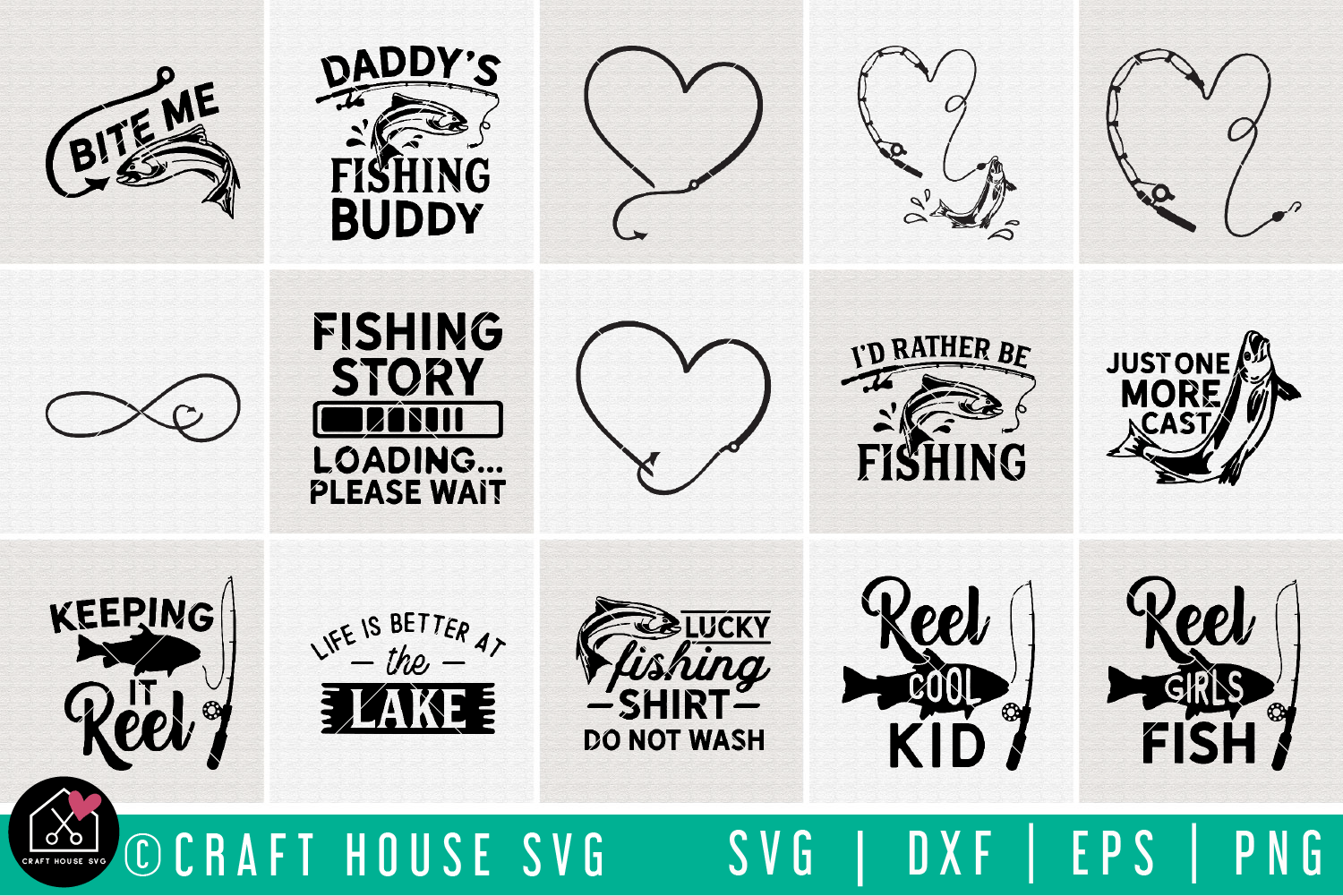 Fishing SVG Bundle | MB78 Craft House SVG - SVG files for Cricut and Silhouette