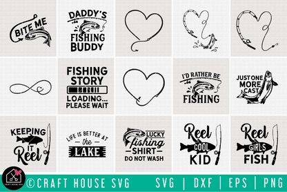 Fishing SVG Bundle | MB78 Craft House SVG - SVG files for Cricut and Silhouette