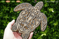 FREE 3D Turtle Layered Mandala SVG | FB89 Craft House SVG - SVG files for Cricut and Silhouette