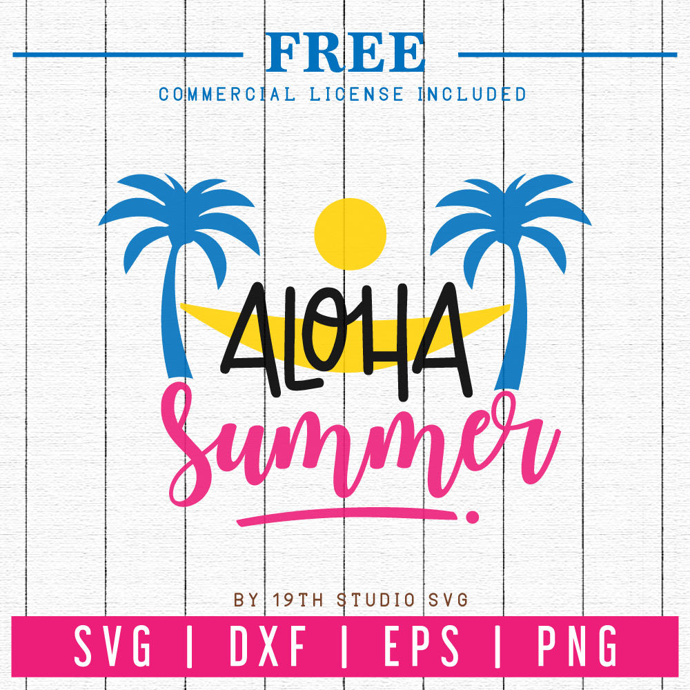 Free Aloha Summer SVG | FB24 Craft House SVG - SVG files for Cricut and Silhouette