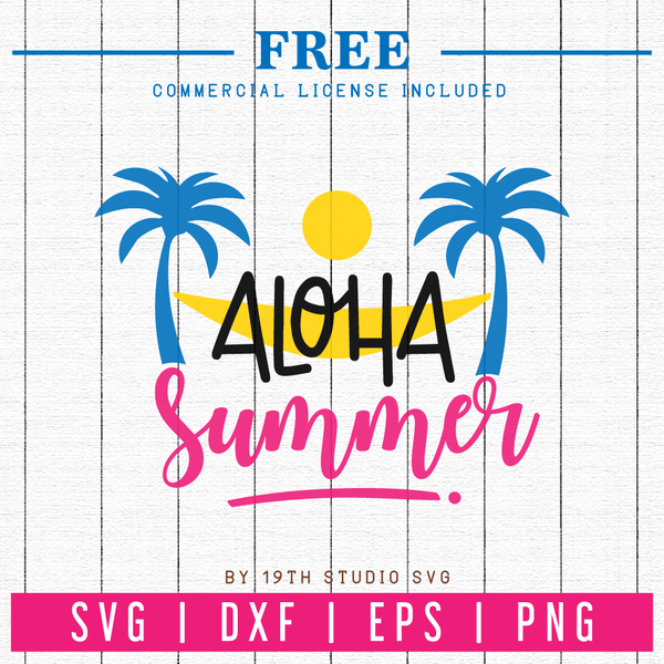 Free Aloha Summer SVG | FB24 - Craft House SVG