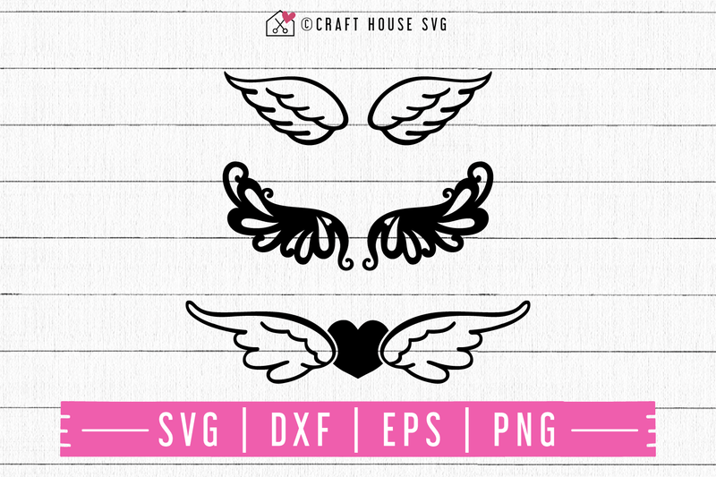 FREE Angel wings SVG | FB92 - Craft House SVG