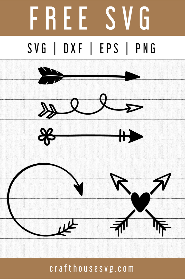 FREE Arrows SVG | FB103 Craft House SVG - SVG files for Cricut and Silhouette