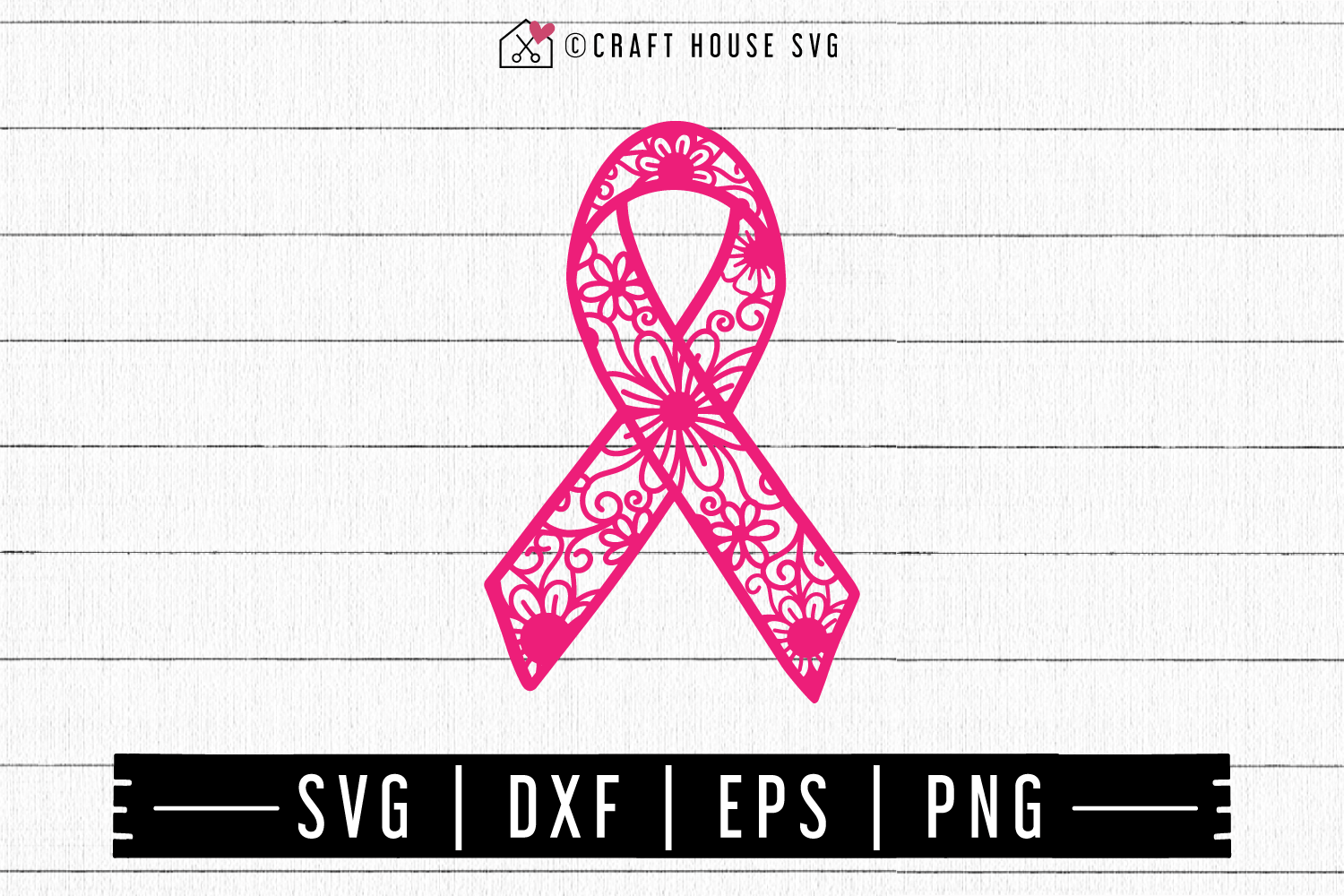 FREE Awareness ribbon mandala SVG | FB111 Craft House SVG - SVG files for Cricut and Silhouette
